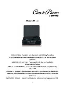 Manual Lenco TT-115BK Turntable