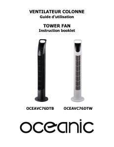Mode d’emploi Oceanic OCEAVC76DTW Ventilateur
