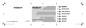 Manual de uso Olympus M.ZUIKO DIGITAL 17mm F2.8 Objetivo