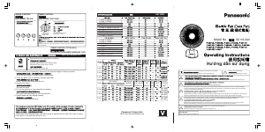 Hướng dẫn sử dụng Panasonic F-400T Quạt