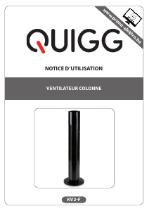 Mode d’emploi Quigg KV2-F Ventilateur
