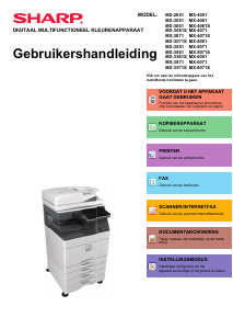 Handleiding Sharp MX-6071 Multifunctional printer