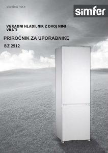 Priročnik Simfer BZ 2512 Hladilnik in zamrzovalnik