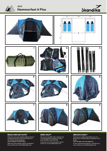 Manual Skandika Hammerfest 4 Plus Tent