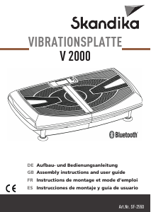 Manual de uso Skandika SF-2550 V2000 Plataforma vibratoria