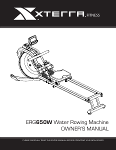 Handleiding XTERRA ERG650W Roeimachine