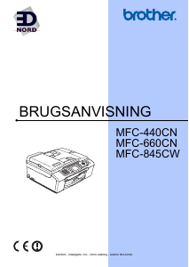 Brugsanvisning Brother MFC-845CW Multifunktionsprinter
