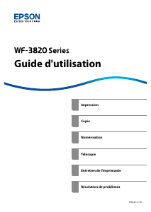 Mode d’emploi Epson WorkForce Pro WF-3820DWF Imprimante multifonction