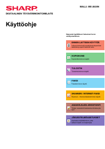 Käyttöohje Sharp MX-2630N Monitoimitulostin