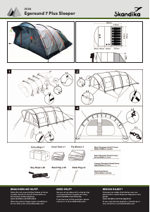 Manual Skandika Egersund 7 Plus Sleeper Tent