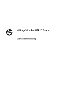 Handleiding HP PageWide Pro MFP 477dw Multifunctional printer