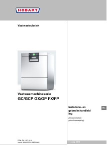 Handleiding Hobart FX-10B Vaatwasser