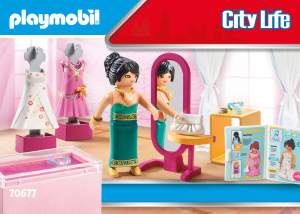 Handleiding Playmobil set 70677 City Life Feestelijke modeboetiek