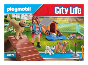 Bruksanvisning Playmobil set 70676 City Life Hundtränare