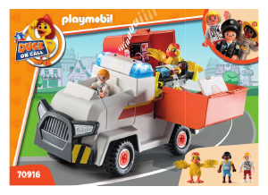 Manual Playmobil set 70916 Duck on Call Ambulance emergency vehicle