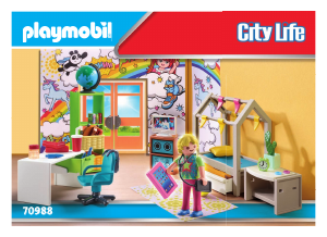 Mode d’emploi Playmobil set 70988 Modern House Chambre d'adolescent