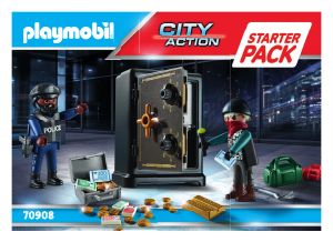 Manual de uso Playmobil set 70908 Police Starter Pack Caja Fuerte
