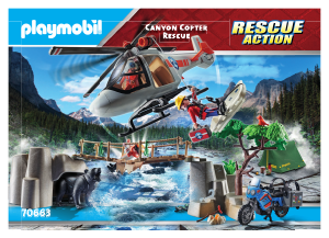 Mode d’emploi Playmobil set 70663 Rescue Unité de secouristes avec hélicoptère
