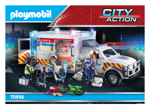 Mode d’emploi Playmobil set 70936 Rescue Ambulance avec secouristes et blessé