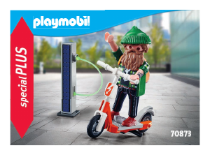 Manual Playmobil set 70873 Special Man with e-scooter