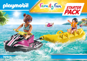 Handleiding Playmobil set 70906 Waterworld Starterpack waterscooter met bananenboot