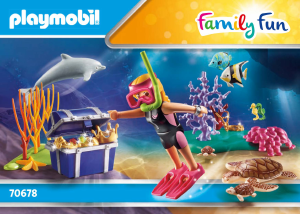 Handleiding Playmobil set 70678 Waterworld Schatduiker