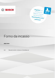 Manuale Bosch HBA173BS1 Forno