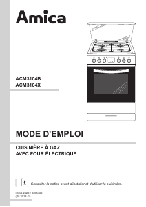 Mode d’emploi Amica ACM 3104 X Cuisinière