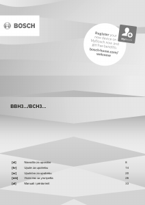 Priročnik Bosch BBH3K2801 Sesalnik