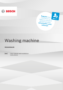 Manual Bosch WGG244ALSN Washing Machine