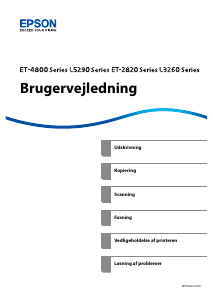 Brugsanvisning Epson EcoTank ET-2826 Multifunktionsprinter