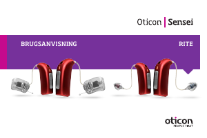 Brugsanvisning Oticon Sensei RITE 100 Høreapparat