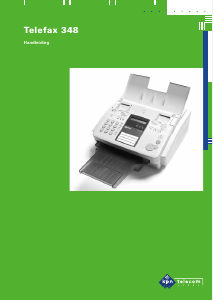 Handleiding KPN Telefax 348 Faxapparaat