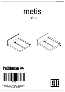 Handleiding Hülsta METIS Plus Bedframe