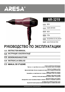 Manual Aresa AR-3219 Uscător de păr