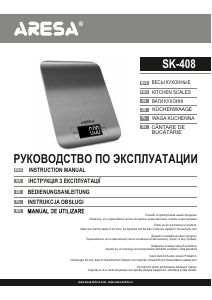 Handleiding Aresa SK-408 Keukenweegschaal
