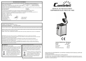 Manual Comelec EX1660 Espremedor de citrinos