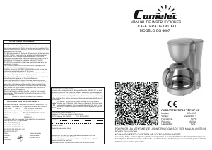 Manual de uso Comelec CG4007 Máquina de café