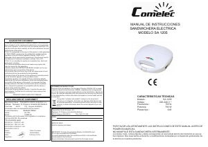 Manual de uso Comelec SA1205 Grill de contacto