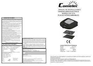 Handleiding Comelec SA1216 Contactgrill