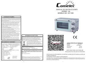 Manual Comelec HO1020 Oven