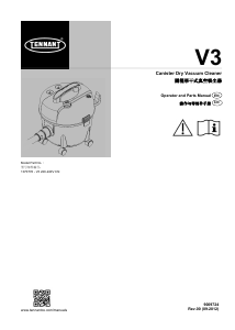 Handleiding Tennant V3 Stofzuiger