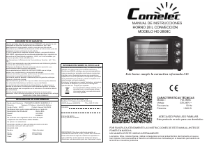 Manual Comelec HO2808C Oven