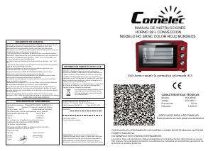 Manual Comelec HO2809C Oven