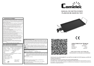 Manual Comelec EG7401 Table Grill