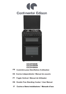 Handleiding Continental Edison CECDF6060IX Fornuis