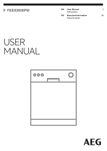Manual AEG FEE83806PM Dishwasher