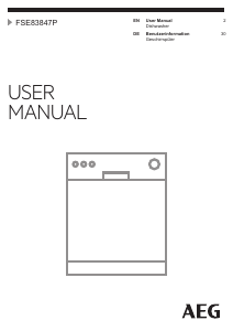 Manual AEG FSE83847P Dishwasher