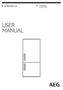 Manual AEG SCE51821LS Fridge-Freezer