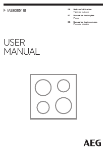 Manual de uso AEG IAE63851IB Placa